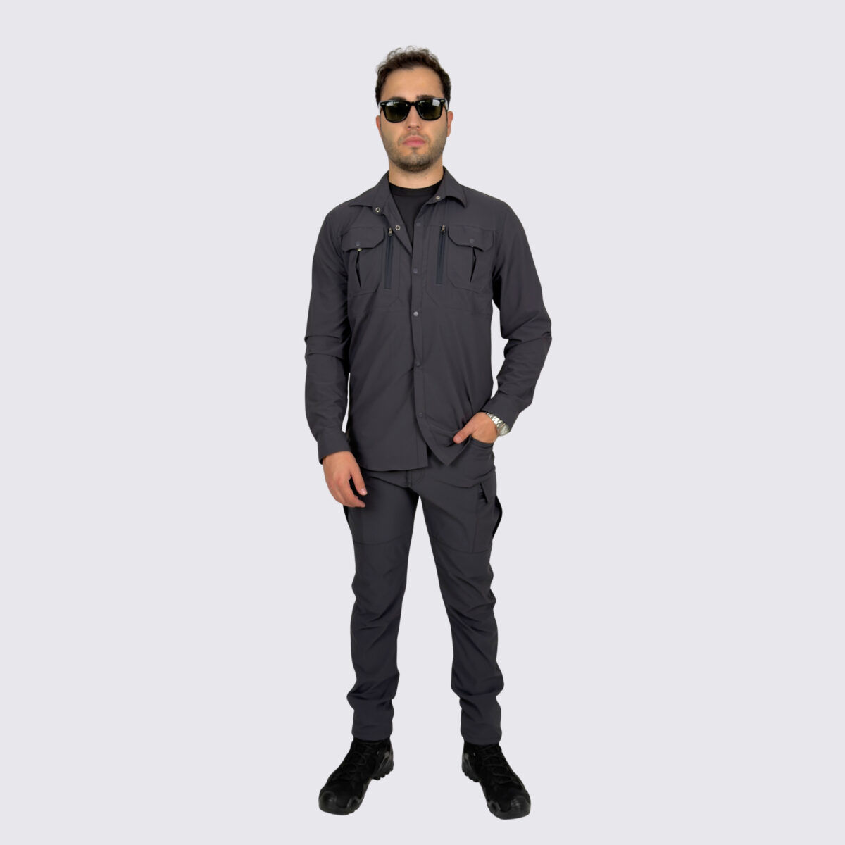 antrasit taktik gomlek antrasit pantolon taktik kombin2