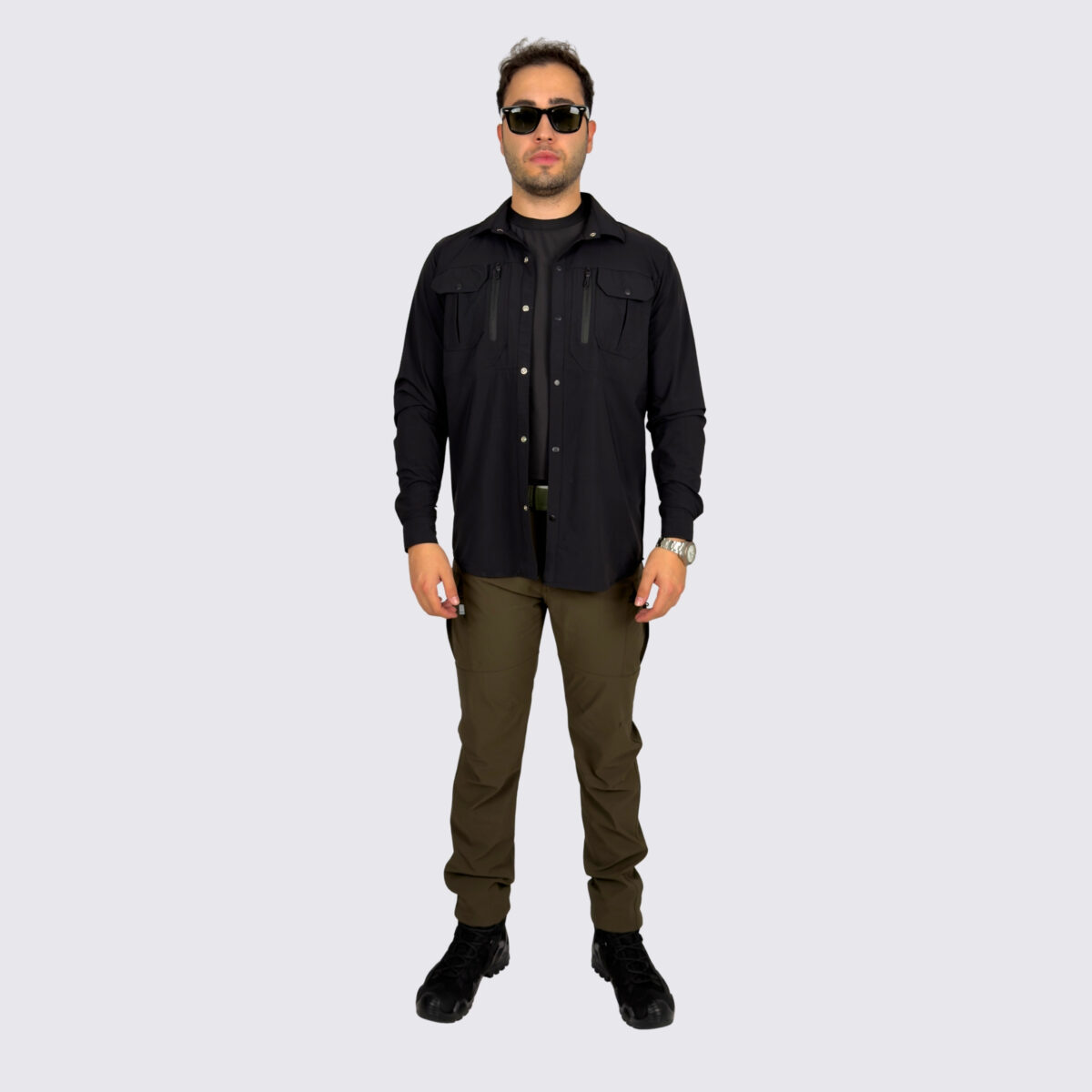 antrasit taktik gomlek haki pantolon taktik kombin