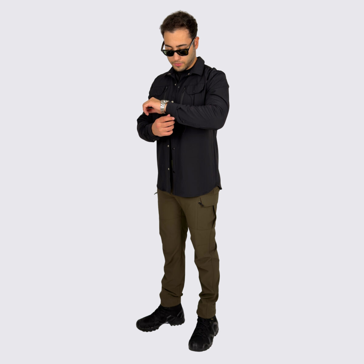 antrasit taktik gomlek haki pantolon taktik kombin3