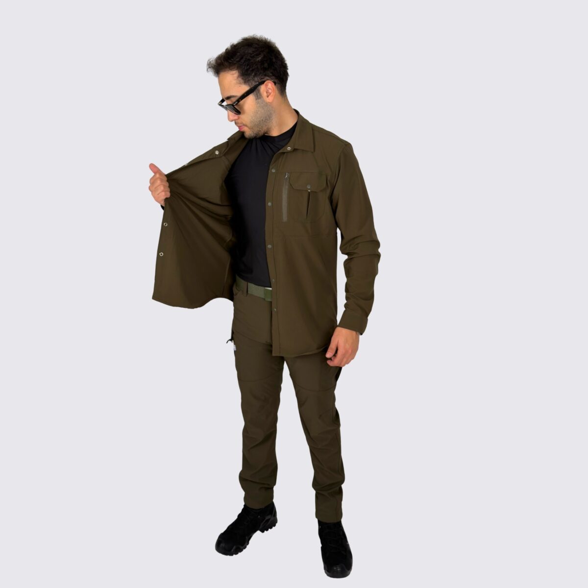 haki taktik gomlek haki pantolon taktik kombin2